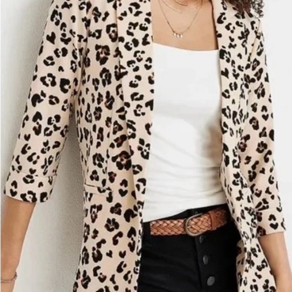 Leopard Print Women's Blazer